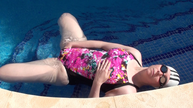 **** the three stripes swimsuit bitch