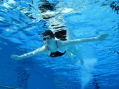 Freibad Besuch mit Besucher in der Umkleide