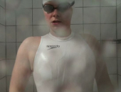 White Speedo S2000 Latex Waterpolo Swimsuit