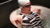 Wet Sex in designer SMC swimsuit