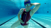 The new arena swimsuit in the swim lane