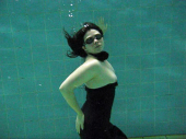 Latex Abendkleid gaged UW